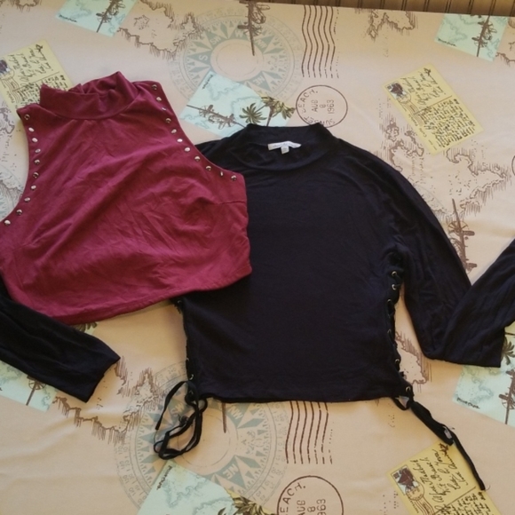 Charlotte Russe Tops - 🎈3/$25🎈Bundle Charlotte Russe Cropped Shirts